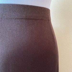 Exclusively Misook Brown Pencil Skirt